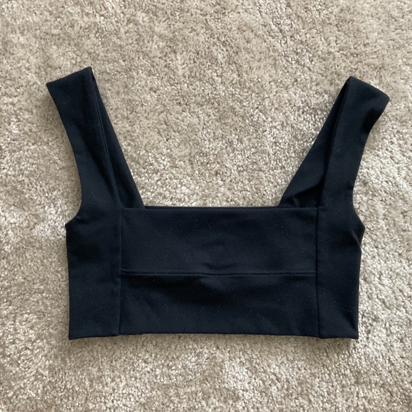 Joah Brown Ultra Flattering Square Neck Bandeau Bra Crop Top - Picture 2 of 3